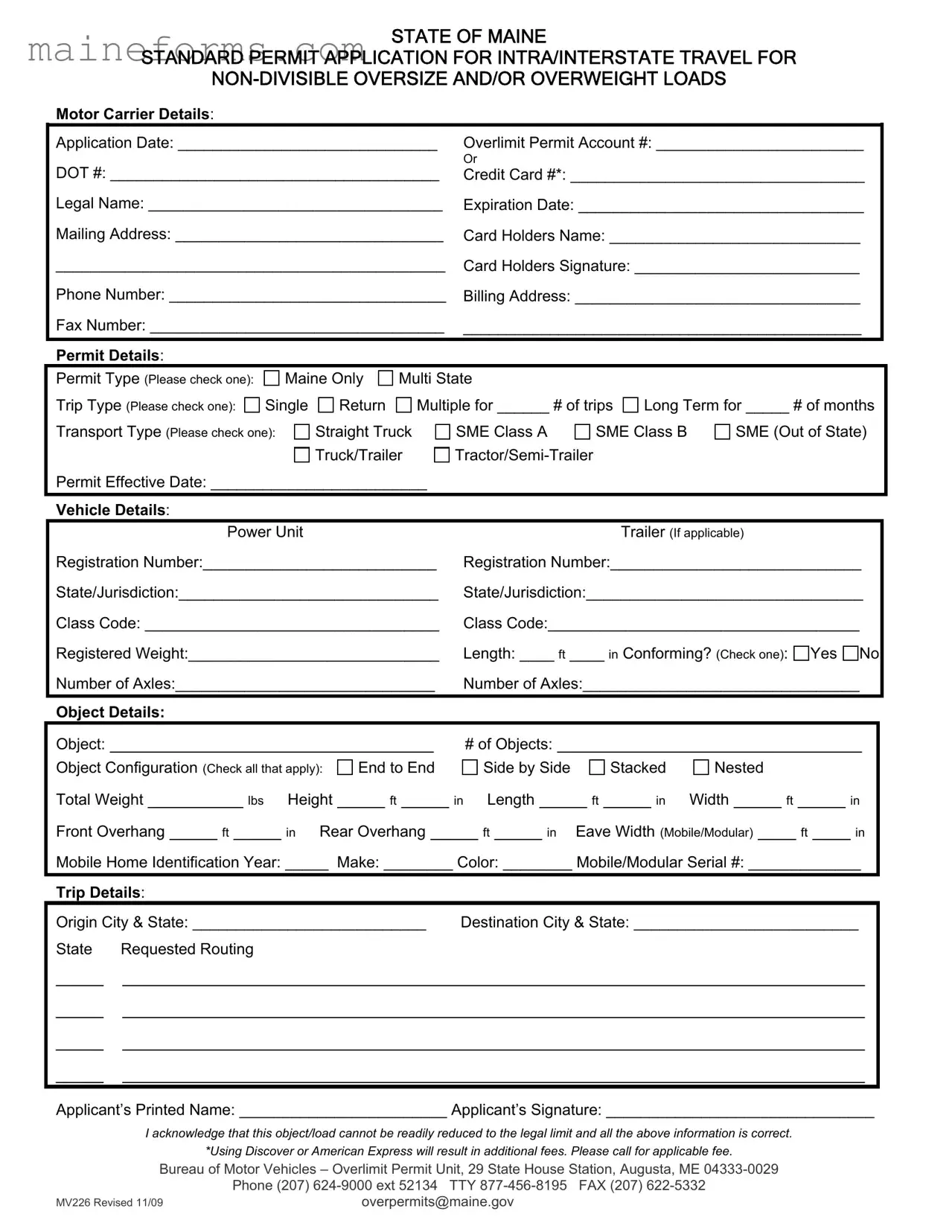 Mv 226 Template
